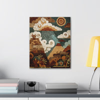Tlaloc Rain Blessing Mural Canvas