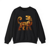 Aztec Jaguar Warrior Glyph Symbol Unisex Sweatshirt