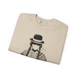 Distress Peruvian Traditional Woman Unisex Sweatshirt