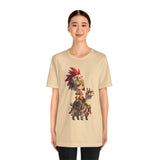 Chibi Inca Empress on Llama Unisex T-Shirt