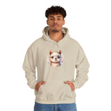 Inca Andean Llama Baby Face Illustration Unisex Hoodie