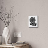 Aztec Warrior Mesoamerican Art Canvas