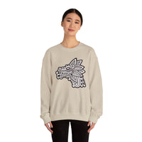 Quetzalcóatl Serpent Head Illustration Unisex Sweatshirt