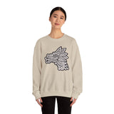 Quetzalcóatl Serpent Head Illustration Unisex Sweatshirt