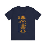 Sun Staff Shaman Tribal Symbol Gold Line Unisex T-Shirt