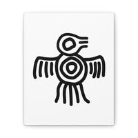 Maya Bird Symbol Canvas