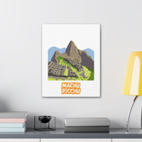 Illustration of Machu Picchu Canvas