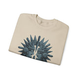Aztec Warrior Duel Obsidian Glyph Style Unisex Sweatshirt