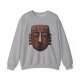 Ancient Andean Tribal Mask Stylized Face Unisex Sweatshirt