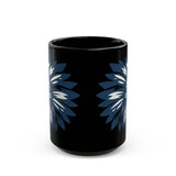Tribal Visionary Chief Emblem Illustration Black Mug