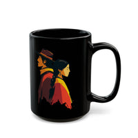 Cultural Heritage Native Portrait Design Black Mug