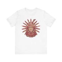 Aztec Sun Chief Feather Headdress Unisex T-Shirt