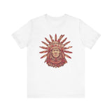 Aztec Sun Chief Feather Headdress Unisex T-Shirt