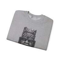 Mesoamerican Monolith Head Unisex Sweatshirt