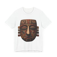 Ancient Andean Tribal Mask Stylized Face Unisex T-Shirt