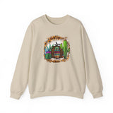 Leopard Aztec Pumpkin & Cactus Vibes Illustration Unisex Sweatshirt