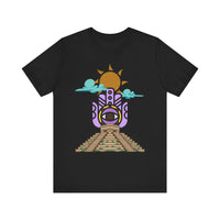 Eye of the Sun Pyramid Illustration Unisex T-Shirt