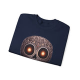 Tribal Glow Chibi Aztec Skull Unisex Sweatshirt