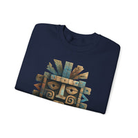 Tlaloc Ancient Rain Mask Glyph Unisex Sweatshirt