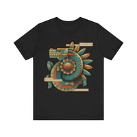 Feathered Serpent Sun Spiral Unisex T-Shirt