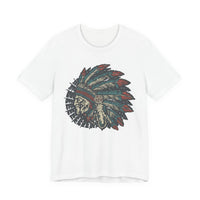 Vintage Native American Headdress Graphic Unisex T-Shirt
