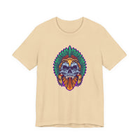 Aztec Indian Death Skull Tattoo Style Unisex T-Shirt