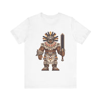 8-Bit Aztec Warrior Pixel Art Style Unisex T-Shirt