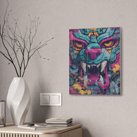 Mayan Urban Jungle Jaguar Art Canvas