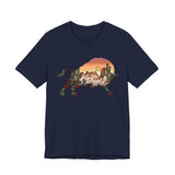 Aztec Buffalo Desert Sunset Silhouette Unisex T-Shirt