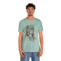 Aztec Warrior Woman Jaguar Spirit Sketch Unisex T-Shirt