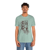 Aztec Warrior Woman Jaguar Spirit Sketch Unisex T-Shirt
