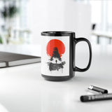 Tikal Mayan Temple Minimalist Art Black Mug