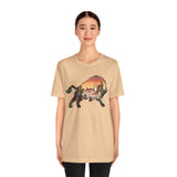 Aztec Buffalo Desert Sunset Silhouette Unisex T-Shirt