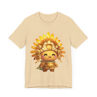 Chibi Inti Inca Sun God Cartoon Style Unisex T-Shirt