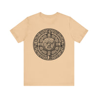 Sacred Aztec Calendar Face Unisex T-Shirt