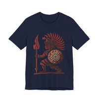 Young Warrior Glyph Pre-Hispanic Style Unisex T-Shirt