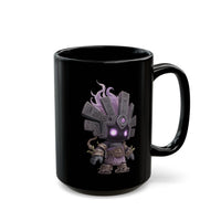 Shadow Aztec God with Glowing Eyes Black Mug