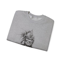 Inca Warrior Line Art Tribal Design Unisex Sweatshirt