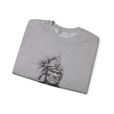 Inca Warrior Line Art Tribal Design Unisex Sweatshirt