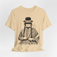 Distress Peruvian Traditional Woman Unisex T-Shirt