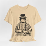 Distress Peruvian Traditional Woman Unisex T-Shirt