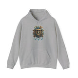 Tlaloc Ancient Rain Mask Glyph Unisex Hoodie