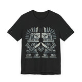Obsidian Blade Warriors Aztec Glyph Style Unisex T-Shirt