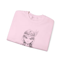 Brave Inca Girl Ink Warrior Portrait Unisex Sweatshirt