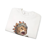Fierce Chibi Jaguar Warrior Mayan Style Unisex Sweatshirt