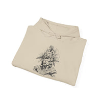 Jaguar Warrior Ink Drawing Unisex Hoodie