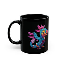 Colorful Aztec Lizard Black Mug