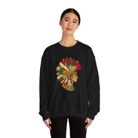 Aztec Warrior Head Illustration Unisex Sweatshirt