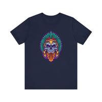Aztec Indian Death Skull Tattoo Style Unisex T-Shirt