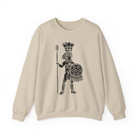 Cultural Aztec Warrior Graphic Illustration Unisex Sweatshirt